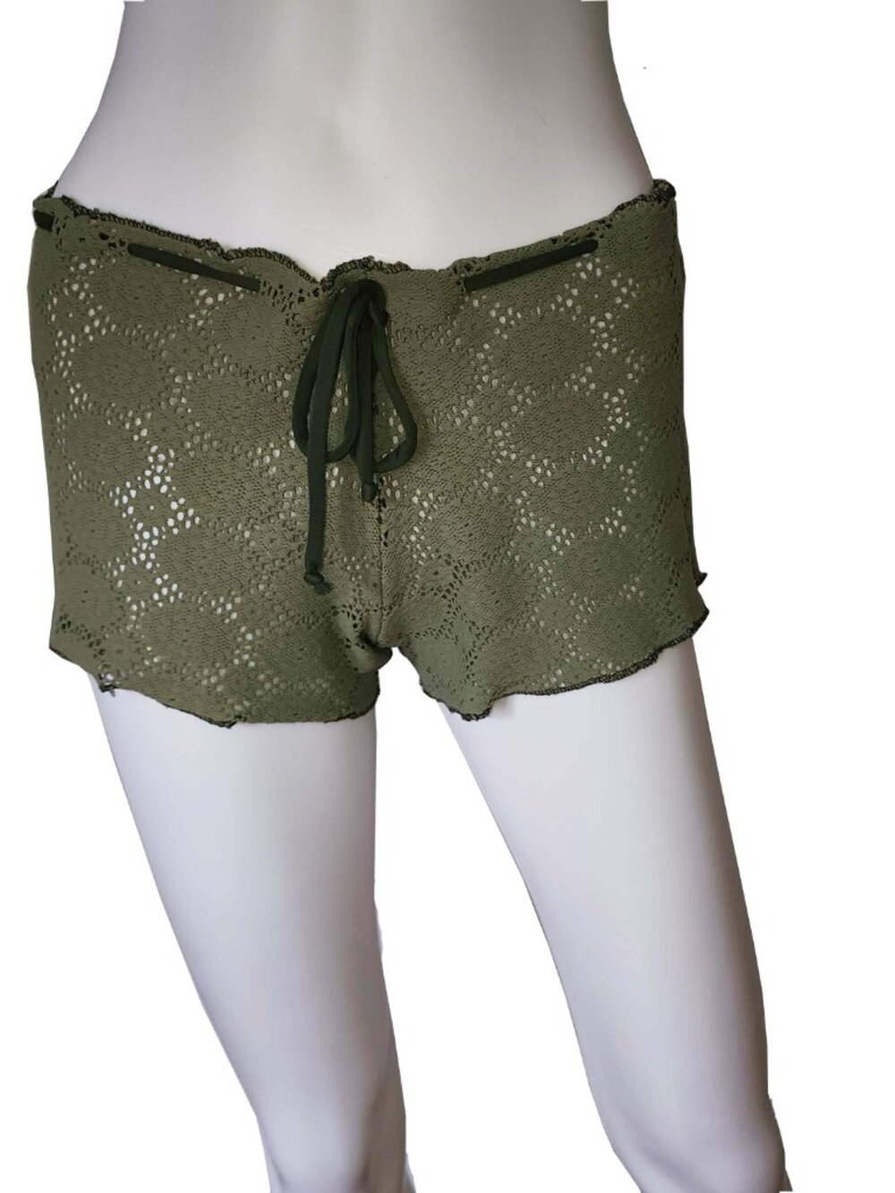 Vintage Crochet Beach Shorts